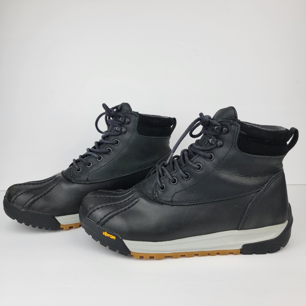 Huckberry Men's All-Weather Duckboot Black Waterproof Boots Vibram